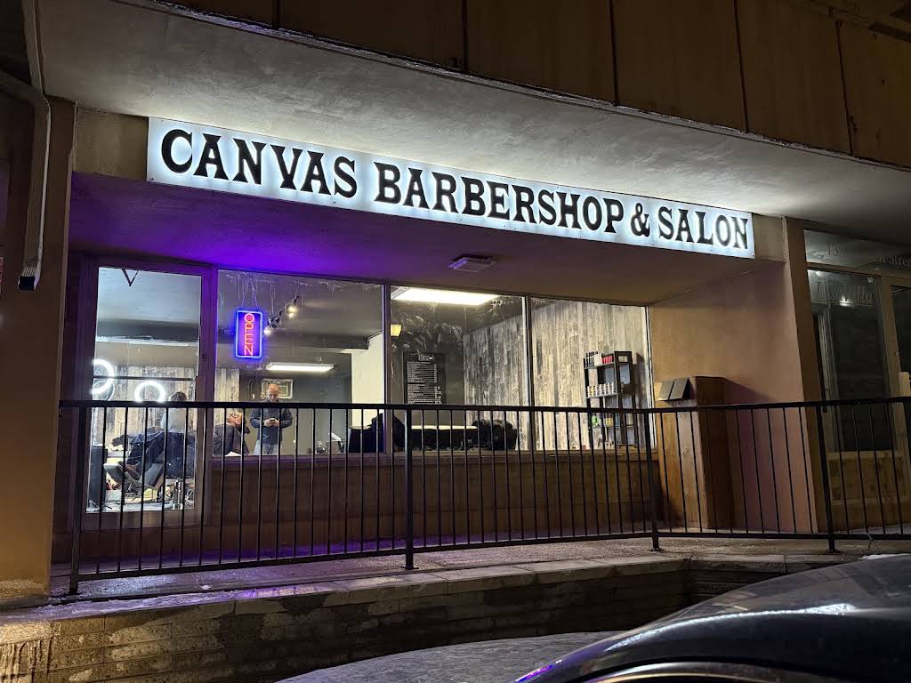 Canvas Barbershop and Salon storefront on Church Street